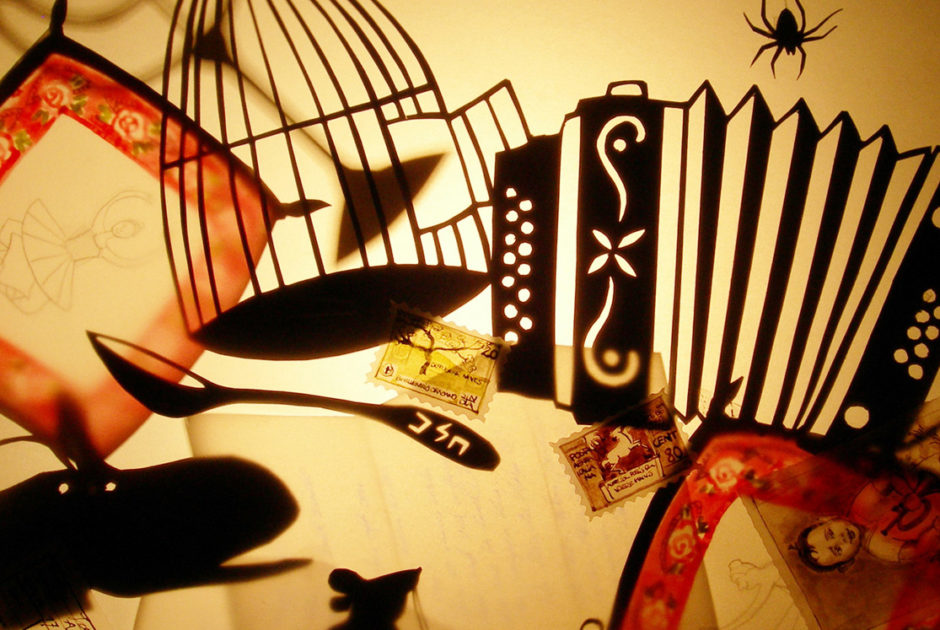 Kinderausstellung im Jüdischen Museum Hohenems, Schattenbild Dachboden © Jüdisches Museum Hohenems