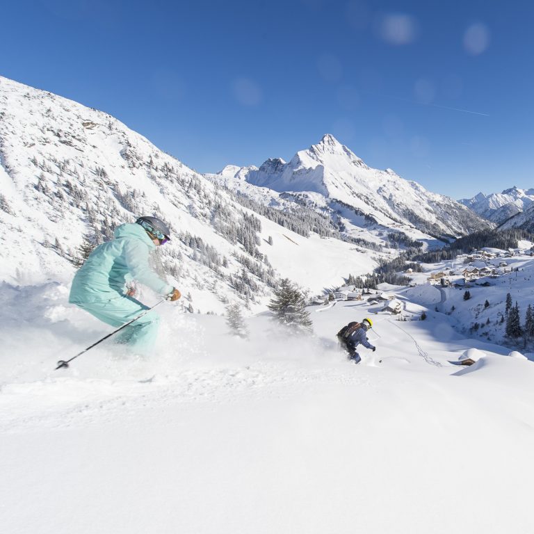 Freeriden im Freeriden im Skigebiet Warth-Schröcken © Alex Kaiser / Warth-Schröcken Tourismus