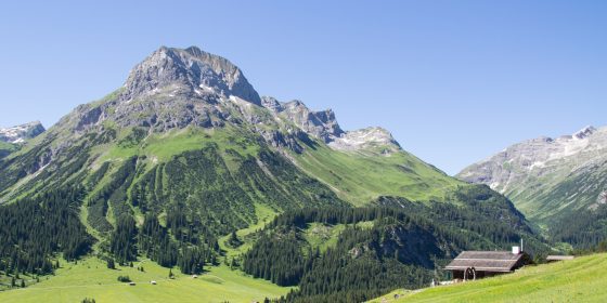 Blick aufs Omeshorn von der Rudalpe (c) Bernadette Otter / Lech Zürs Tourismus